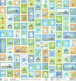 Premium Glitter Scrapbook paper Baby Boy 111