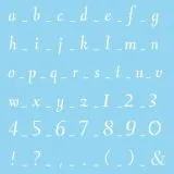 Rayher Schablone, Klassische Schrift , 30x30 cm, 1 St�ck