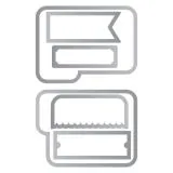 Sizzix Framelits Die Set 6PK - Tab Cards