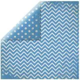 Scrapbookingpapier Chevron brilliant blue (Restbestand)