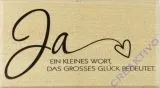 Butterer Stempel Ja - in kleines Wort...
