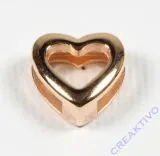 Metall-Zierelement Herz ros�gold