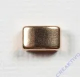 Metall-Zierelement eckig 8mm ros�gold