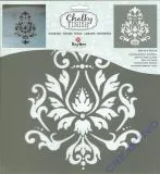 Chalky Finish Schablone Brokatmotiv