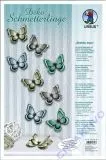 Deko Schmetterlinge Shabby Aqua