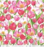 Premium Glitter Scrapbook paper Tulpen 240