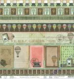 Premium Glitter Scrapbook paper Hot Air Balloon 280