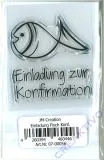 Silikonstempel Einladung Fisch Konfirmation