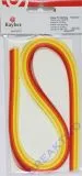 Papier f�r Quilling rot/gelb T�ne 0,3cm