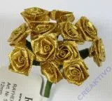 Brokatr�schen 12mm gold (Restbestand)