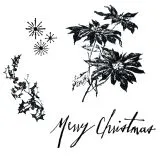 Sizzix Framelits Die Set 8PK w/Stamps - Merry Christmas