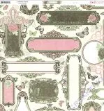 Scrapbooking Papier Primrose Garden (Restbestand)