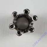 Metallzwischenteil Krone 18x10mm