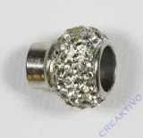 Pracht Magnetverschluss Kugel mit Strass zum Kleben