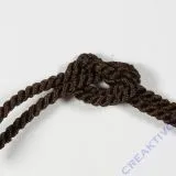 Dekokordel 4mm Meterware dunkelbraun