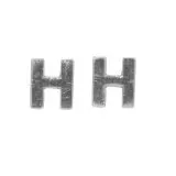 Wachsbuchstaben H 9mm 2 St�ck silber