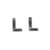 Wachsbuchstaben L 9mm 2 St�ck silber
