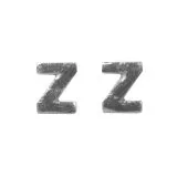 Wachsbuchstaben Z 9mm 2 St�ck silber