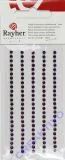 Rayher Plastik-Strassteine 3mm selbstkl. brombeer 120St (Restbestand)