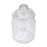 Glas Gef�� mit Glasdeckel, 8cm �