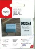 Seifen-Labels Danke