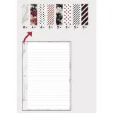 Notizzettel A5 gemustert (Restbestand)