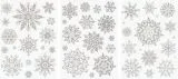 Fenster Sticker Stern silber