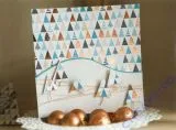 Motiv-Fotokarton Tanne 50x70cm gr�n/gold