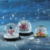 Fimo Schneekugel rund