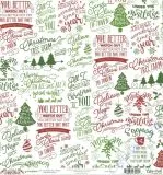 A Perfect Christmas Double-Sided Cardstock 12X12 - 3x4 journaling cards