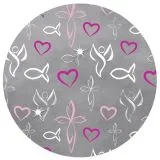 Designkarton religion pink Motiv 2