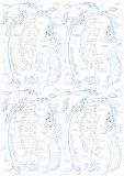 Designkarton religion blue Motiv 1