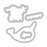 Sizzix Framelits Die Set 4PK w/Stamps - Love You Tons