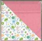 Florentine Faltbl�tter Romance 10x10cm 65 Blatt green/pink