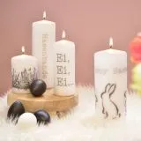 Kerzen Transfer Wachs