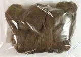Reine Schurwolle Kammzug Beutel 50g dunkelbraun