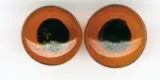 Glastieraugen zum Aufn�hen, braun, 12 mm �, SB-Btl. 10 St�ck