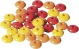 Holzlinsenmix 10mm gelb orange rot 33 St�ck