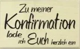 Stempel Einladung Konfirmation