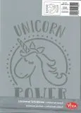 Universal-Schablone Unicorn Power
