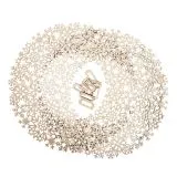 Holz-Ornamentkranz Schneeflocken