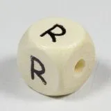 Holz-Buchstabenperle R