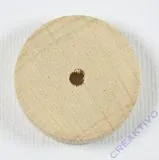 Holzrad 43mm mit Gummiring