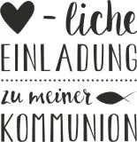 Stempel Herzliche Einladung Kommunion