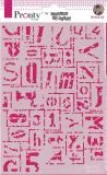Pronty Mask Stencil A5 - Letter grunge