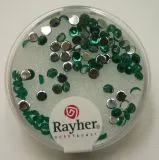 Rayher Plastik-Strassteine 3mm smaragd