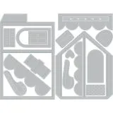 Sizzix Thinlits Dies By Katelyn Lizardi 17/Pkg - Popup-Haus
