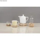 Rohholz-Kugeln Sammelbox - 222 gebohrte Holzkugel 10mm - 30mm