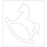 Sizzix Bigz Stanze - Rocking Horse Schaukelpferd
