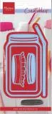 Marianne Design CreaTables - Glas mit Deckel und TrinkhalmLR0725